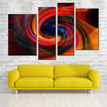 Load image into Gallery viewer, Abstract Swirl Canvas WallArt Colorful Abstract Energy 4 Piece Multi Canvas Artwork Abstract Graphic Canvas Print
