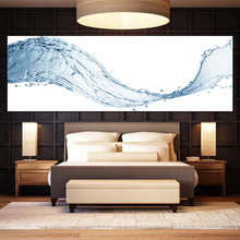 Load image into Gallery viewer, Abstract Water Canvas Wall Art Wave Of Water Splash 1 Piece Canvas Print For Bedroom
