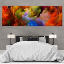 Load image into Gallery viewer, Abstract  Clouds  Canvas  Print  Orange  Green  Fractal  Canvas  Wall  Art  Abstract  Composition  Bedroom  1  Piece  Multiple  Canvas For Bedroom
