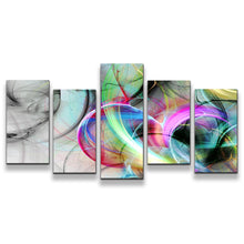 Load image into Gallery viewer, Abstract Fantasy Canvas Wall Art Abstract Illustration 5 Piece Canvas Set Colorful Abstract Graphic Canvas Print
