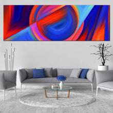 Load image into Gallery viewer, Abstract  Forms  Canvas  Print  Circular  Modern  Shapes  Living  Room  1  Piece  Canvas  Colorful  Abstract  Composition  Canvas  Wall  Art In Living Room
