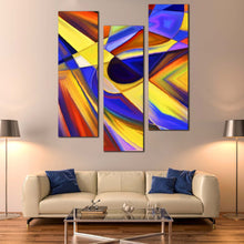 Load image into Gallery viewer, Abstract  Forms  Canvas  Wall  Art  Colorful  Abstract  Shape  Canvas  Print  Contemporary  Abstract  Patterns  Living  Room  3  Piece  Multi  Canvas  Artwork For Living Room
