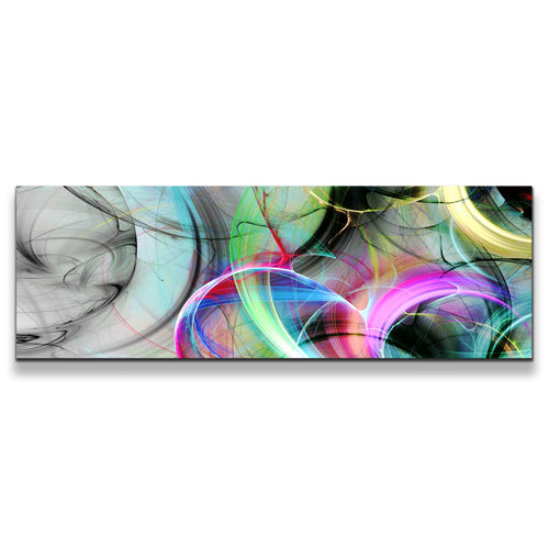 Abstract  Graphic  Canvas  Wall  Art  Abstract  Rendering  Bright  Panoramic  Canvas  Colorful  3D  Abstract  Illustration  Canvas  Artwork