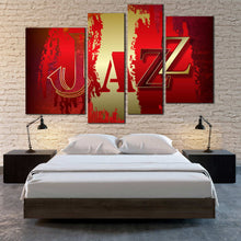 Load image into Gallery viewer, Abstract Jazz word Music canvas print 
