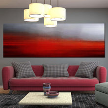 Load image into Gallery viewer, Abstract  Pattern  Canvas  Wall  Art  Grey  Modern  Abstract  Canvas  Set  Beautiful  Red  Brush  Strokes  Abstract  Living  Room  1  Piece  Canvas  Print In Living Room
