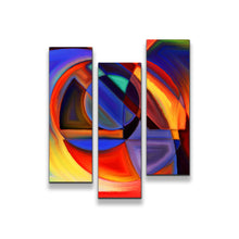 Load image into Gallery viewer, Abstract  Patterns  Canvas  Print  Colorful  Abstract  Forms  3  Piece  Canvas  Wall  Art  Contemporary  Modern  Abstract  Triptych  Canvas  Set
