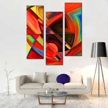 Load image into Gallery viewer, Abstract  Patterns  Canvas  Print  Colorful  Abstract  Shapes  Living  Room  3  Piece  Canvas  Modern  Abstract  Canvas  Wall  Art For Living Room
