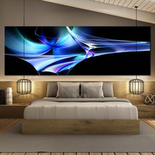 Load image into Gallery viewer, Abstract  Patterns  Canvas  Print  Contemporary  Green  Abstract  Shapes  Bedroom  1  Piece  Canvas  Wall  Art  Blue  Modern  Abstract  Canvas  Artwork For Bedroom
