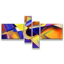 Load image into Gallery viewer, Abstract Patterns Canvas Wall Art Contemporary Abstract Shape 4 Piece Multi Canvas Colorful Abstract Forms Canvas Print
