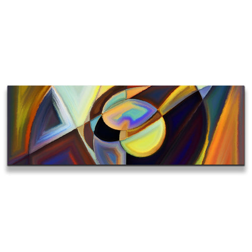 Abstract  Patterns  Canvas  Wall  Art  Contemporary  Modern  Brown  Yellow  1  Piece  Canvas  Abstract  Colorful  Shapes  Canvas  Print