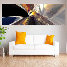 Load image into Gallery viewer, Abstract  Shapes  Canvas  Print  Yellow  3D  Abstract  Living  Room  1  Piece  Canvas  Wall  Art  Beautiful  Grey  Black  Modern  Abstract  Canvas  Artwork For Living Room
