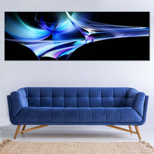 Load image into Gallery viewer, Abstract  Shapes  Canvas  Wall  Art  Beautiful  Green  Modern  Abstract  Living  Room  1  Piece  Canvas  Print  Contemporary  Blue  Abstract  Pattrerns  Canvas  Artwork In Living Room

