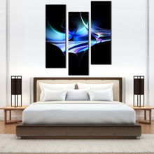 Load image into Gallery viewer, Abstract  Shapes  Canvas  Wall  Art  Beautiful  Green  Modern  Abstract  Triptych  Canvas  Print  Contemporary  Blue  Abstract  Pattrerns  Bedroom  3  Piece  Canvas For Bedroom
