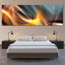 Load image into Gallery viewer, Abstract  Shapes  Canvas  Wall  Art  Grey  Modern  Abstract  Bedroom  1  Piece  Canvas  Print  Yellow  Elegant  Abstract  Canvas  Set For Bedroom
