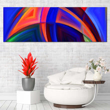 Load image into Gallery viewer, Abstract  Shapes  Canvas  Wall  Art  Orange  Blue  Modern  Abstract  Canvas  Print  Green  Abstract  Patterns  Living  Room  1  Piece  Canvas In Living Room

