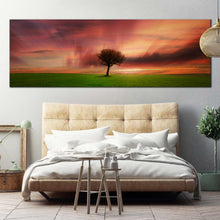 Load image into Gallery viewer, Alone  Tree  Green  Fields  canvas  artwork For Bedroom
