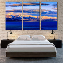 Load image into Gallery viewer, Amazing Tibetian Mountains Nam Lake 3 Piece canvas photography For Bedroom

