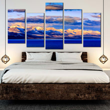 Load image into Gallery viewer, Amazing Tibetian Mountains Nam Lake 5 Piece canvas photography For Bedroom
