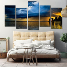 Load image into Gallery viewer, Baltic Beautiful Ocean Sky Palm Tree 5 PieceHome Decor For Bedroom
