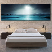 Load image into Gallery viewer, Beach  Sand  Canvas  Wall  Art  Seychelles  Digue  Island  1  Piece  Canvas  Blue  Grey  Ocean  Sky  Bedroom  Canvas  Print For Bedroom
