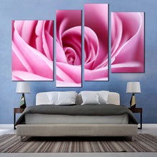 Load image into Gallery viewer, Beautiful Floral Canvas Wall Art Abstract Flowers 4 Piece Canvas Print Close Up Purple Rose Multiple Canvas
