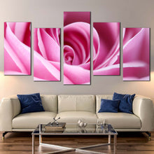 Load image into Gallery viewer, Beautiful Floral Canvas Wall Art Abstract Flowers 5 Piece Canvas Print Close Up Purple Rose Multiple Canvas. For Living Room
