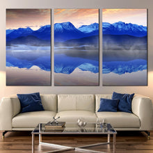 Load image into Gallery viewer, Beautiful Blue Norwegian Ocean Triptych photography prints For Living Room
