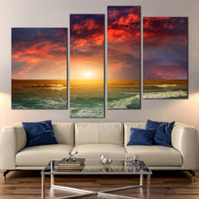 Load image into Gallery viewer, Beautiful Indian Ocean Sunset 4 Piece Decor 
