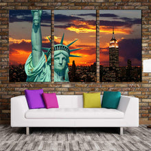 Load image into Gallery viewer, Beautiful New York Statue of Liberty 3 piece Wall Decor For Living Room
