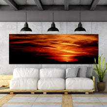 Load image into Gallery viewer, Beautiful  Red  Orange  Sunset  Wide  Abstract  Wall  Art For Living Room
