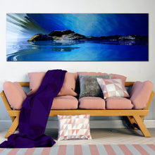 Load image into Gallery viewer, Black  Blue  Modern  Abstract  Landscape  Large  photography  prints For Living
