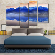 Load image into Gallery viewer, Blue Norwegian ocean Modern Landscape 4 Piece photography prints 

