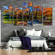 Load image into Gallery viewer, Blue Sky River Park Bloss 5 Piece Canvas Art For Bedroom
