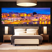 Load image into Gallery viewer, Calasfonts  Cales  Canvas  Wall  Art  Balearic  Island  Yellow  Light  Reflection  Bedoom  1  Piece  Canvas  Print For Bedroom
