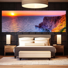 Load image into Gallery viewer, Cliffs  of  Moher  Canvas  Print  Blue For Bedroom Ocean  Cliff  Ireland  Canvas  Set  Orange  Ocean  Mountains  Bedroom  1  Piece  Canvas  Wall  Art For Bedroom

