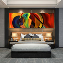 Load image into Gallery viewer, Colorful  1  Piece  Abstract  Circle  Shapes  Canvas  wall  art For Bedroom
