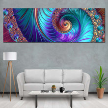 Load image into Gallery viewer, Contemporary Abstract Canvas Print  Colorful Abstract Spiral 1 Piece Canvas WallArt In Living Room
