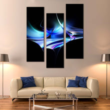 Load image into Gallery viewer, Contemporary  Abstract  Canvas  Wall  Art  Beautiful  Blue  Modern  Abstract  Shapes  Canvas  Print  Green  Abstract  Paterns  Living  Room  3  Piece  Canvas Set For Living room
