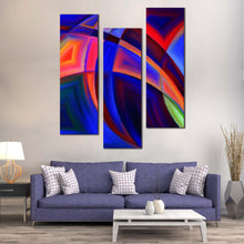 Load image into Gallery viewer, Contemporary  Abstract  Canvas  Wall  Art  Orange  Modern  Abstract  Living  Room  3  Piece  Canvas  Print In Living Room
