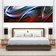 Load image into Gallery viewer, Contemporary  Abstract  Canvas  Wall  Art  Red  Blue  Modern  Abstract  1  Piece  Canvas  Print  Beautiful  Bedroom  Abstract  Canvas  Set  For Bedroom
