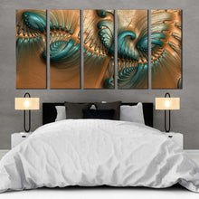 Load image into Gallery viewer, Contemporary living room abstract fractal on leather For Bedroom
