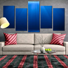 Load image into Gallery viewer, Deep Ocean Blue Water 5 piece canvas wall art For Your Living Room
