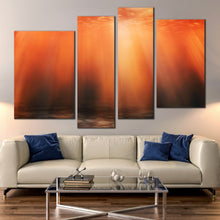 Load image into Gallery viewer, Deep water abstract natural backgrounds sunbeam red orange canvas 
