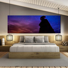 Load image into Gallery viewer, Desert  Goblin  Valley  at  Night  Eroded  Hoodoos  Landscape  panoramic  canvas For Bedroom
