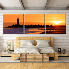 Load image into Gallery viewer, Dramatic  Dusk  Over  Walton  Lighthouse  ocean  canvas  prints For Bedroom
