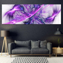 Load image into Gallery viewer, Elegant Abstract Canvas Wall Art Blue Purple Abstract Design 1 Piece Canvas Print In Living Room
