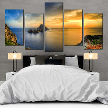 Load image into Gallery viewer, Es Vedra Ibiza Balearic Islands 5 panel canvas print For Bedroom
