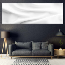 Load image into Gallery viewer, Fabric Texture Canvas Wall Art Solid White Digital Artwork 1 Piece Canvas Prin In Living Room
