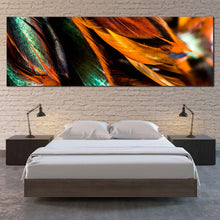 Load image into Gallery viewer, Fractal Elemant Canvas Print  Green Abstract Factal Patterns 1Piece Canvas WallArt In Bedroom
