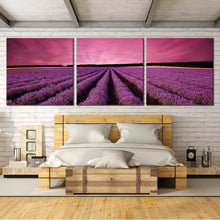 Load image into Gallery viewer, France  Valensole  Canvas  Wall  Art  Beautiful  Black  Landscape  Scenery  Sunrise  Multi  Canvas  Artwork  Purple  Lavender  Fields For Bedroom
